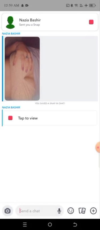 Cute bengali babe nazia snapchat boobs show for her boyfriend