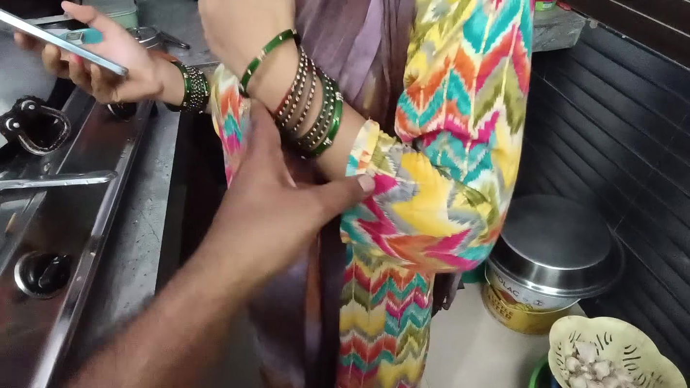 Beautiful desi bhabhi’s brother-in-law called her to his bedroom and fucked her in the kitchen.