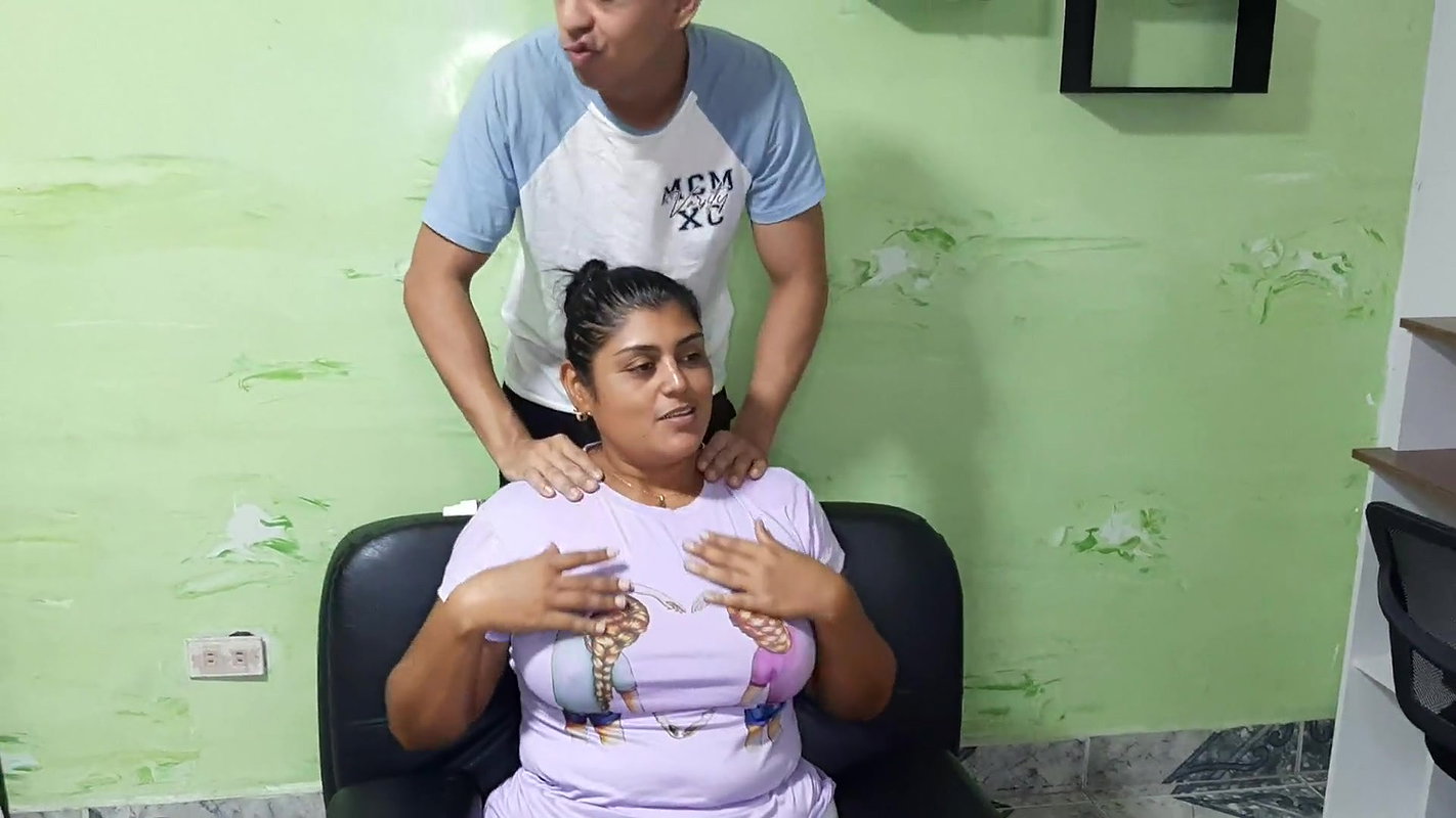 I Give My Stepmother a Massage and Suck Her Tits ft. Aly, Carlo by Pornflix_ Happy En