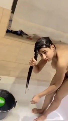 Desi cute huge tits bhabhi bathing fucking and fingring oily pussy many videos merged