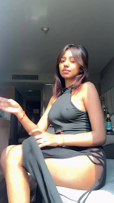 RITU STRIP HER PANTIES AND SEXY IN BODYCON DRESS