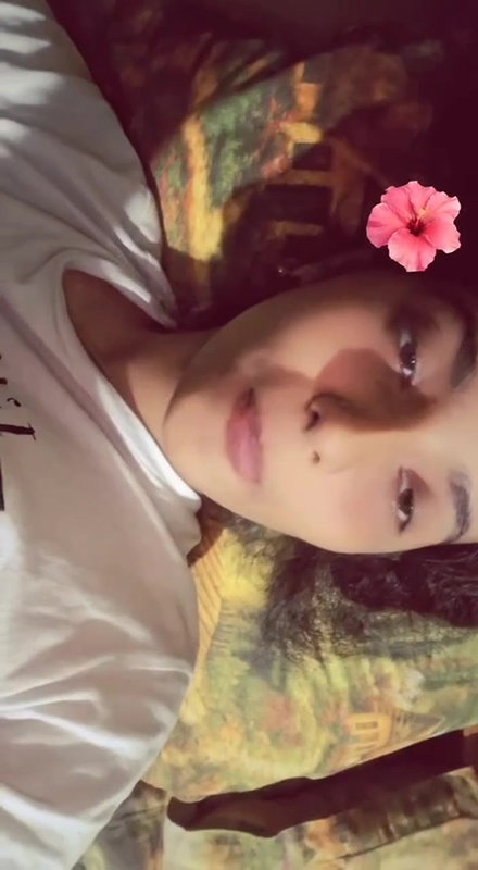 Cute girlfriend exposing nude big boobs selfie
