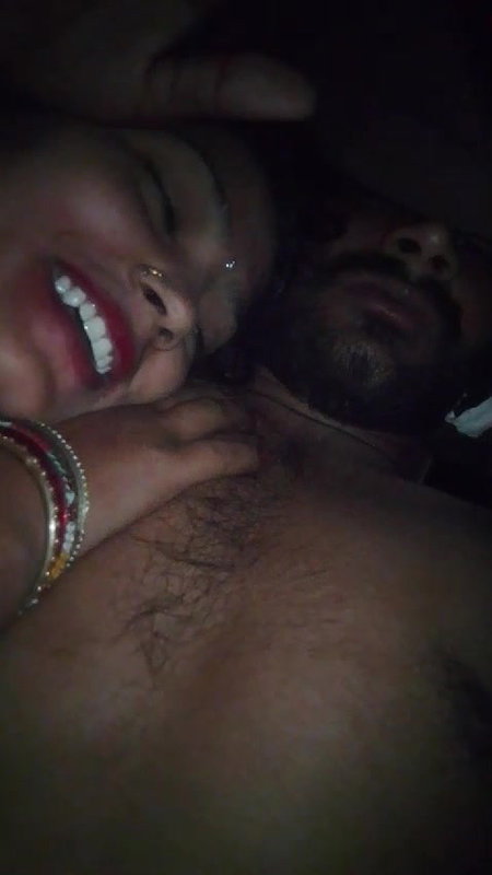Big boobs bhabhi foreplay with devar before night sex