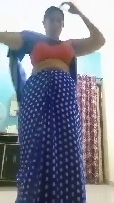 School teacher stripping saree and nude fingering
