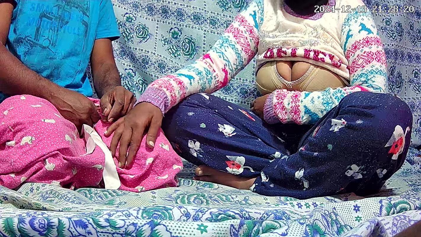 Big tits girl and boy sex in the jungle