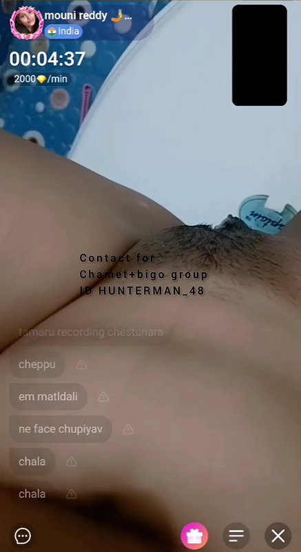 mouni reddy chamet