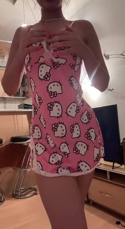 KITTY NIGHTWEAR SEXY NAKED STRIP TEASE