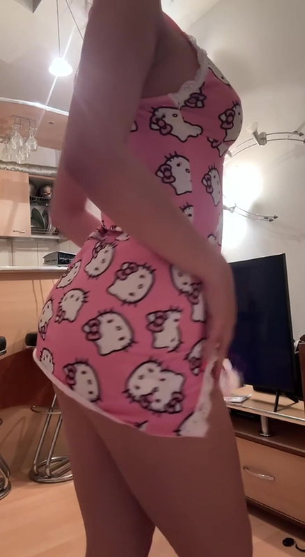 KITTY NIGHTWEAR SEXY NAKED STRIP TEASE
