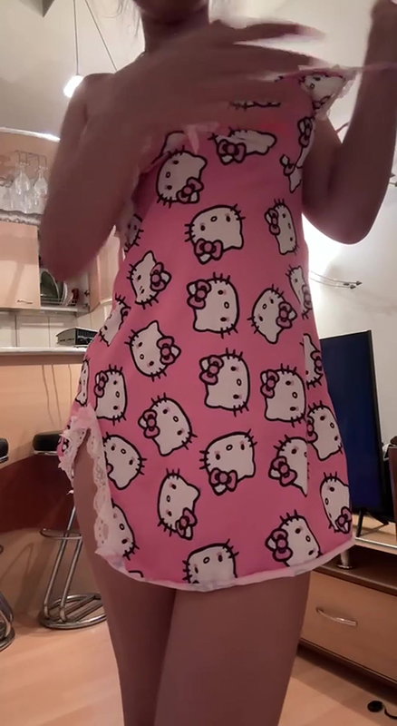 KITTY NIGHTWEAR SEXY NAKED STRIP TEASE