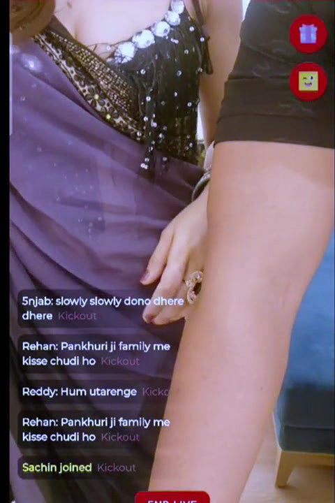 Pankhuri Live Threesome On Her App2