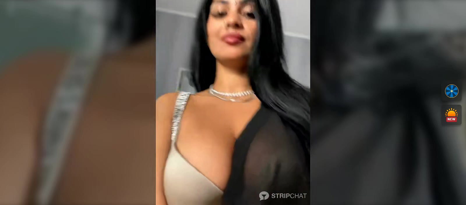 Beautiful Babe wearing Black Saree showing her beautiful body
