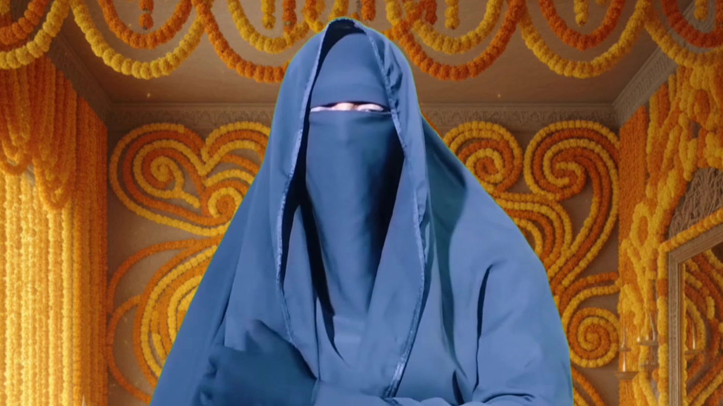 Hijabi woman fucking hard by her step brother