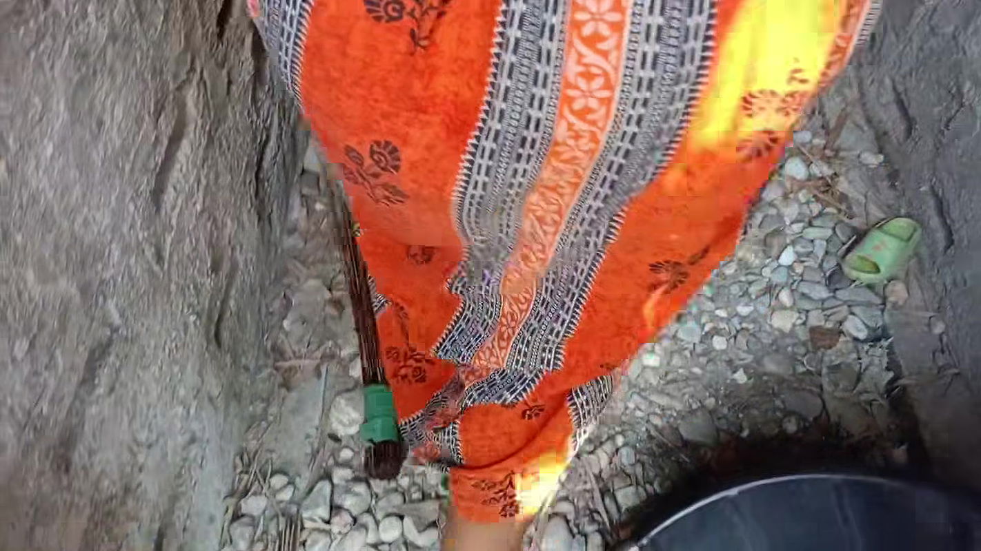 Bangla sound Outdoor bathroom my bhabhi and me new video enjoy