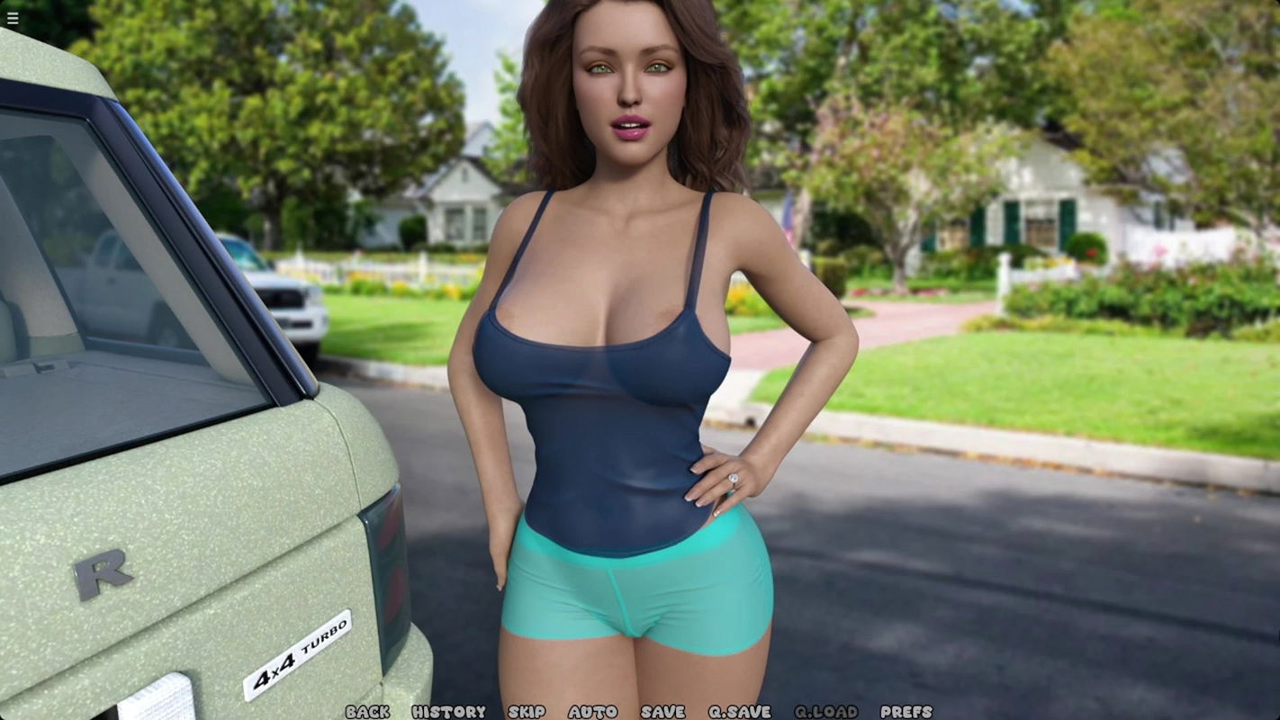 Beautiful Girl Having Fun With Chubby Friends At The Tour Weekend