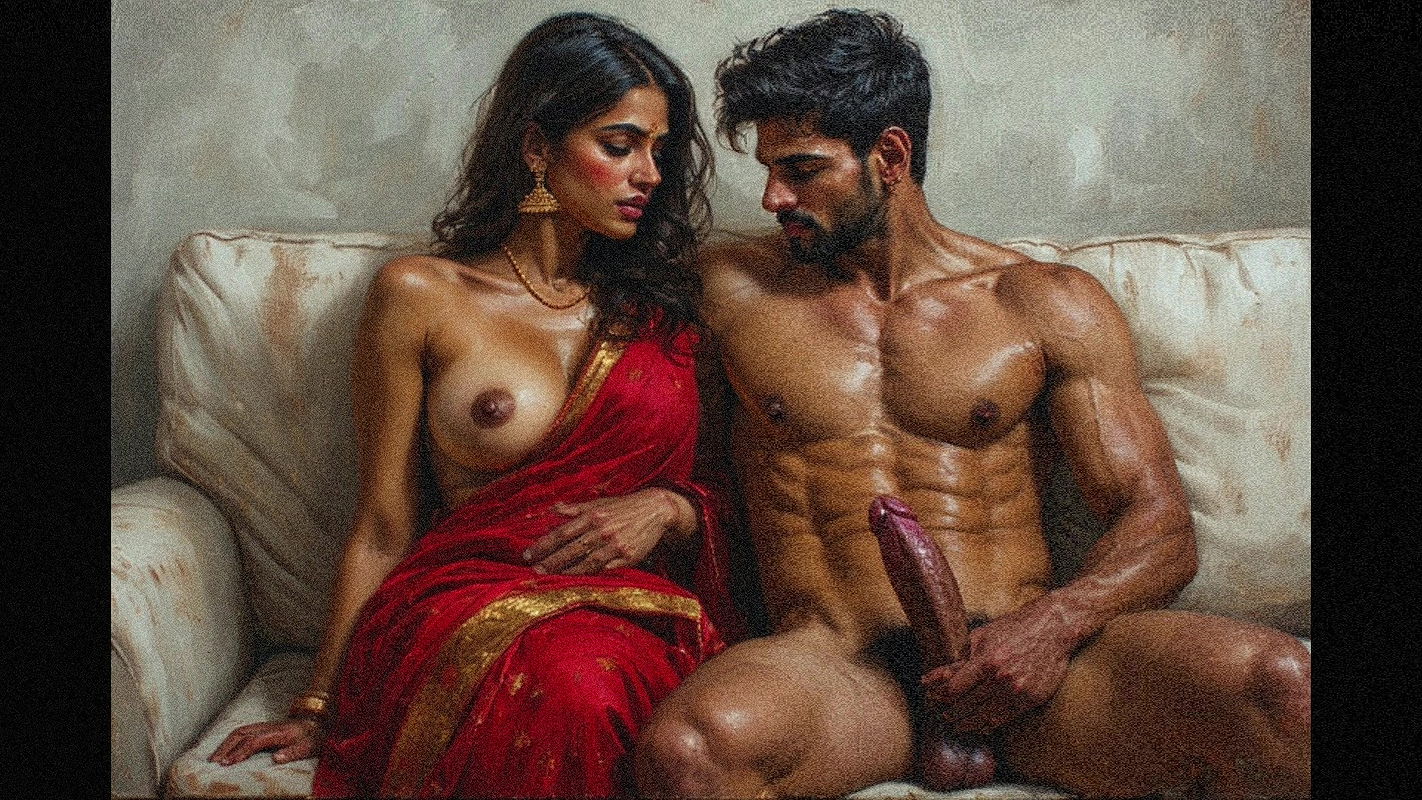 Bhabhi rubbing her wet hairy pussy by looking at her neighbour college boy and fucked by him