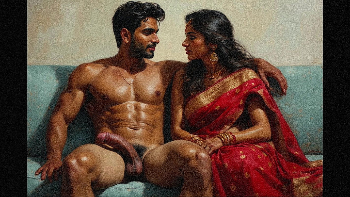 Bhabhi rubbing her wet hairy pussy by looking at her neighbour college boy and fucked by him