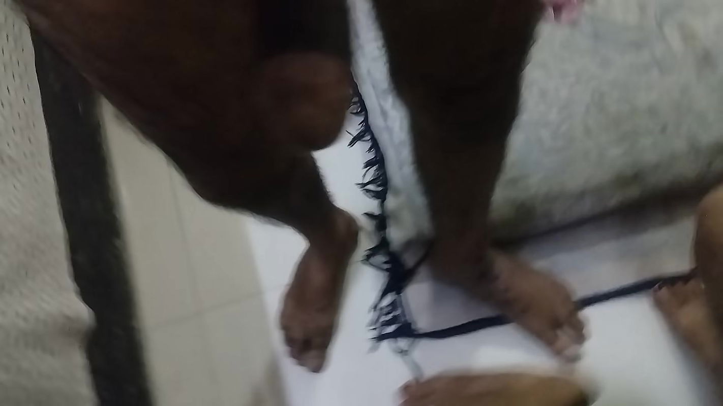 Hard fucking doggy position hairy mature pussy