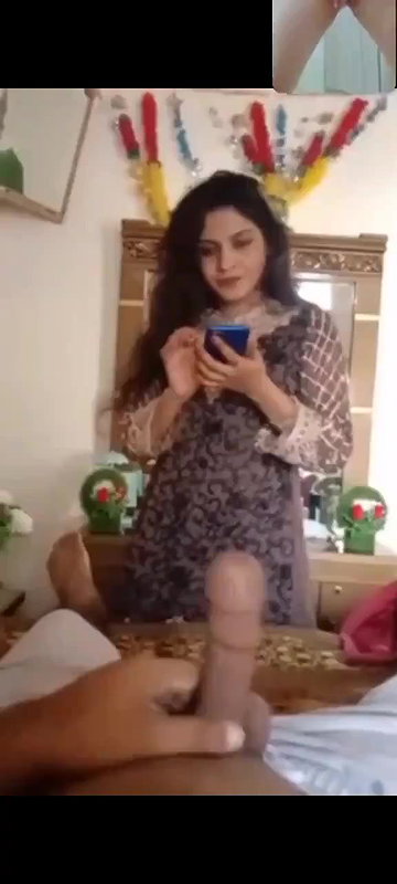 Cousin sister giving blowjob while girlfriend fingring on vc seeing them