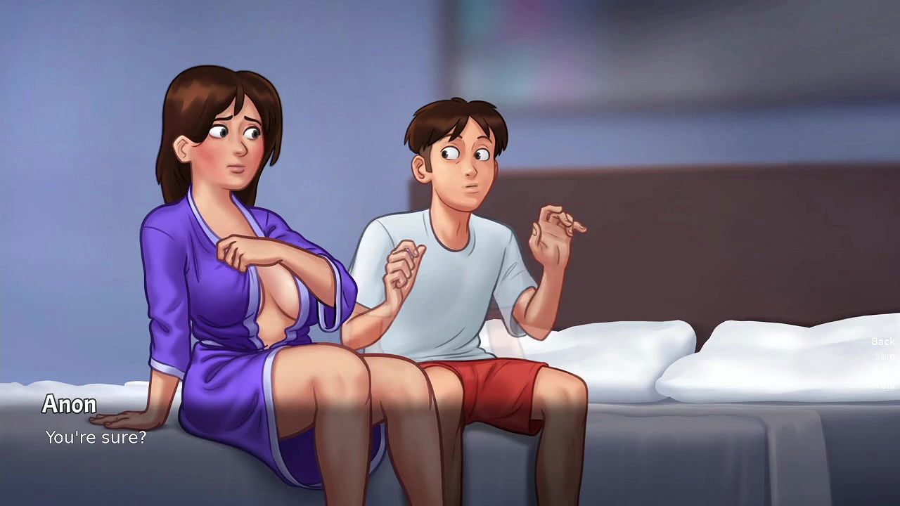 Big aunty make hot seen in summer time saga