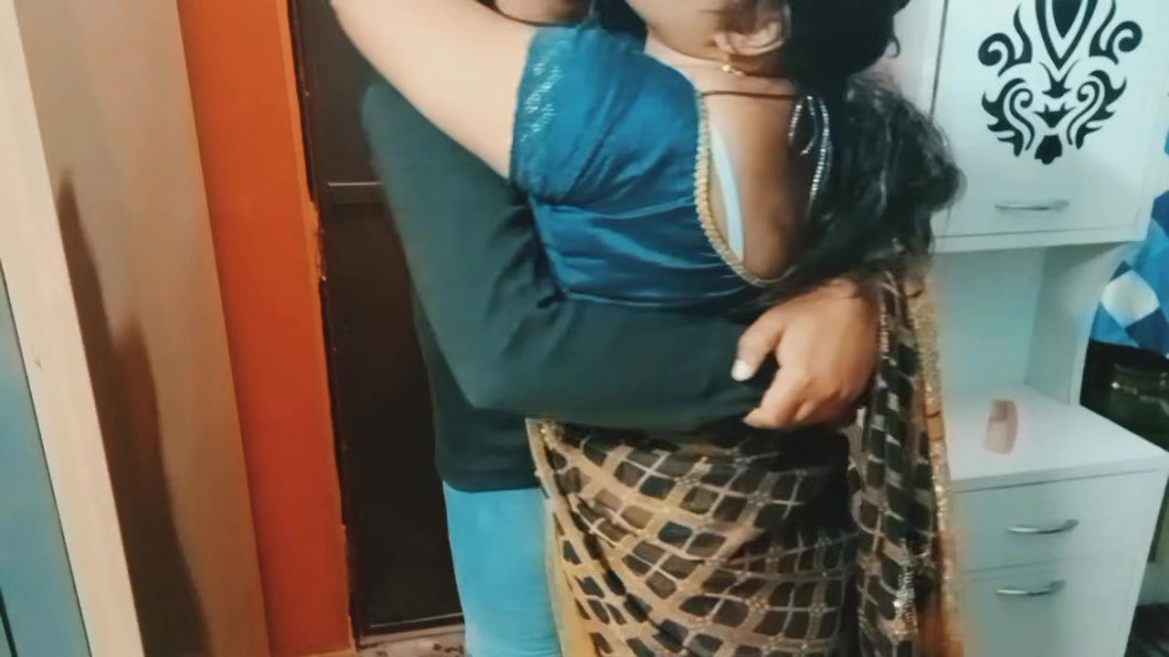 Beautiful Indian bhabhi having romance.