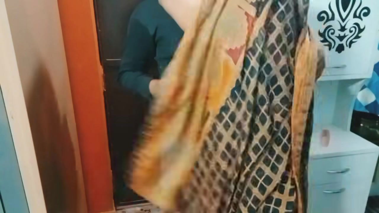 Beautiful Indian bhabhi having romance.