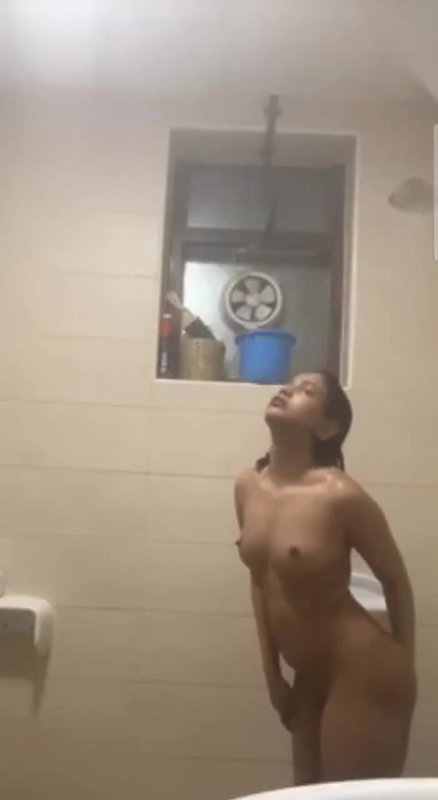 Horny girlfriend taking bath fingering pussy for bf in bathroom and others clips