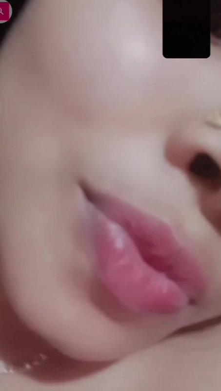 Cute smiling face girl naked on video call to lover