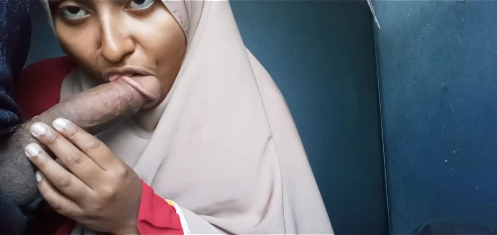 Hijabi girl sucking and ass fucking with lover