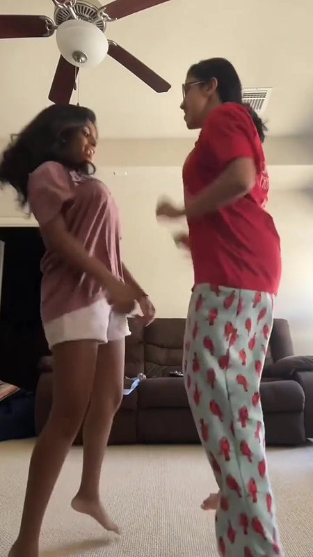 Desi girls big jiggling boobs in tshirt ans pants