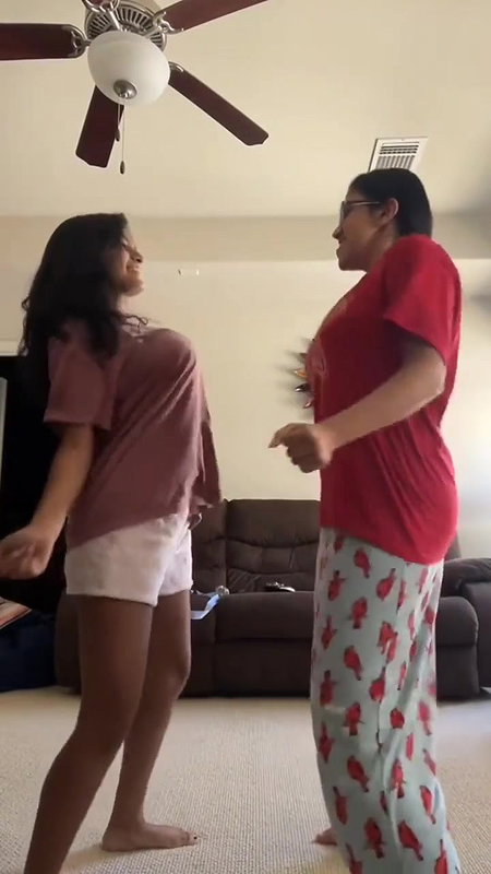 Desi girls big jiggling boobs in tshirt ans pants
