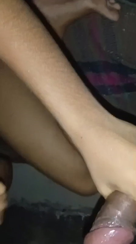 Beautiful babe sucking her boyfriend dick