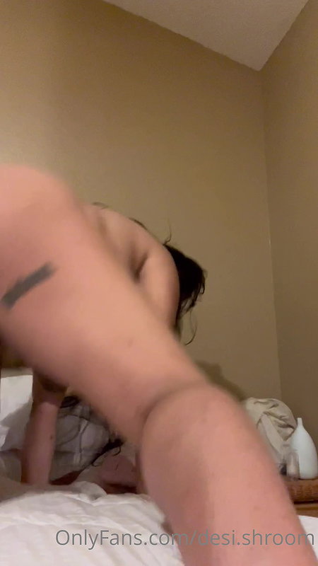 Indian Desi shroom applying lotion on pussy and boobs