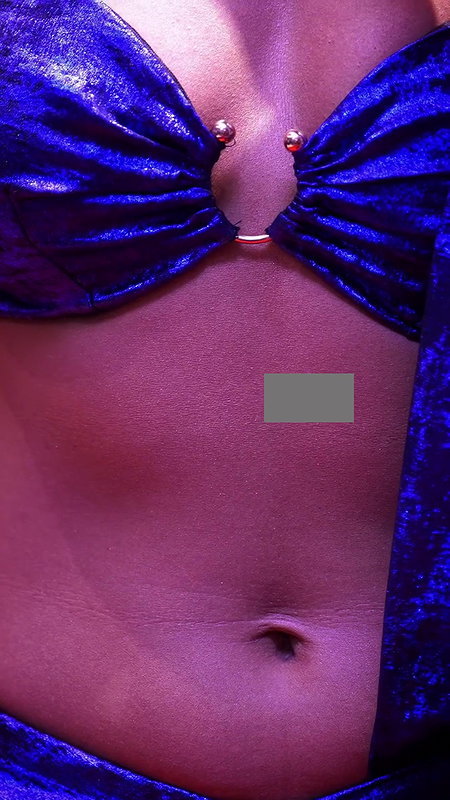 Priyanka in blue glam saree, close up shots, High Quality video2