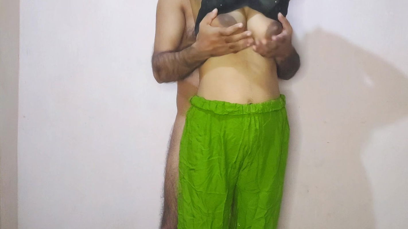 Desi- Friend’s wife holding and squeezing breasts in guava plantation