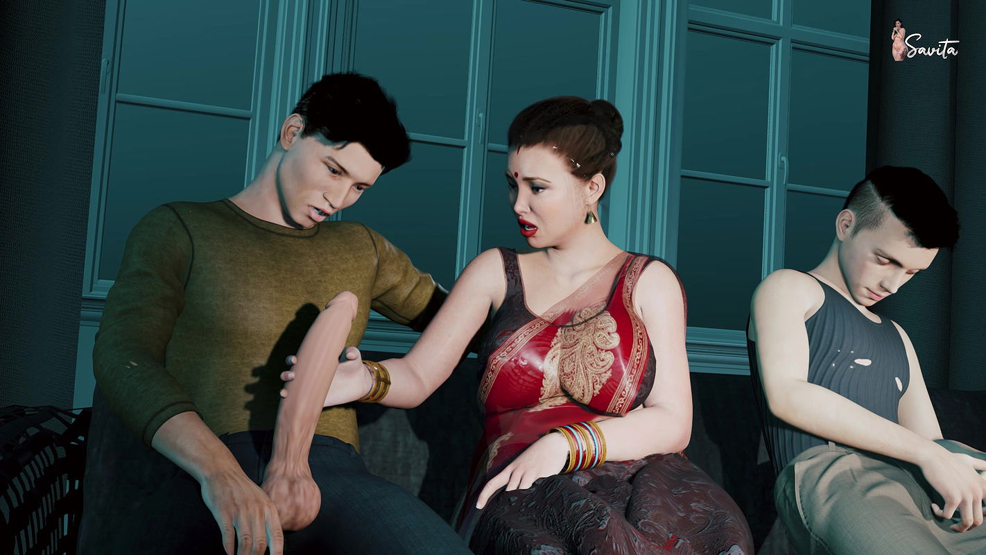 Desi Indian Stepmom having Sex with Her Stepson’s Friend in the Bedroom