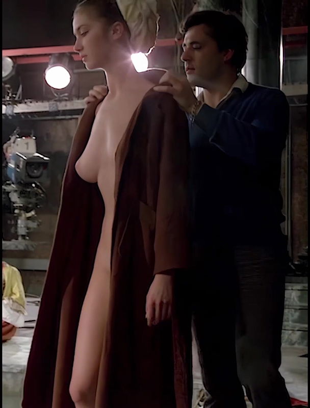 Myriem Roussel hot strip dress scenes in Passion