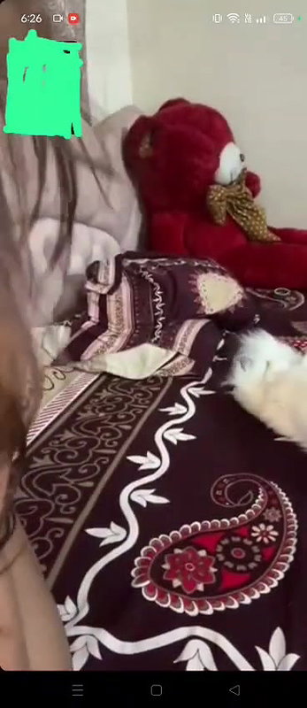 Hot cute babe lay down naked show pussy boobs