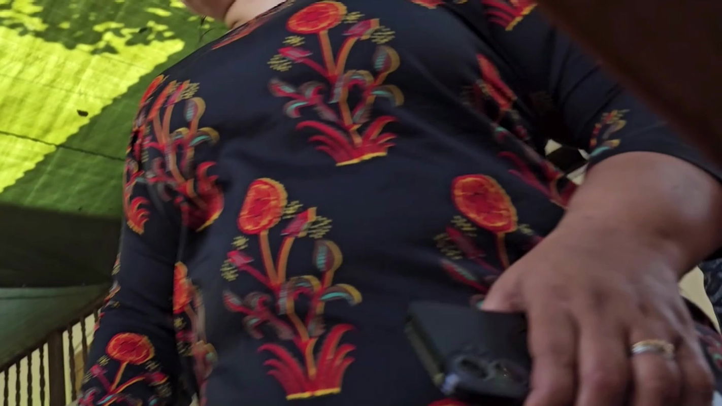 Mallu Busty Girl Boobs and Ass in black dress