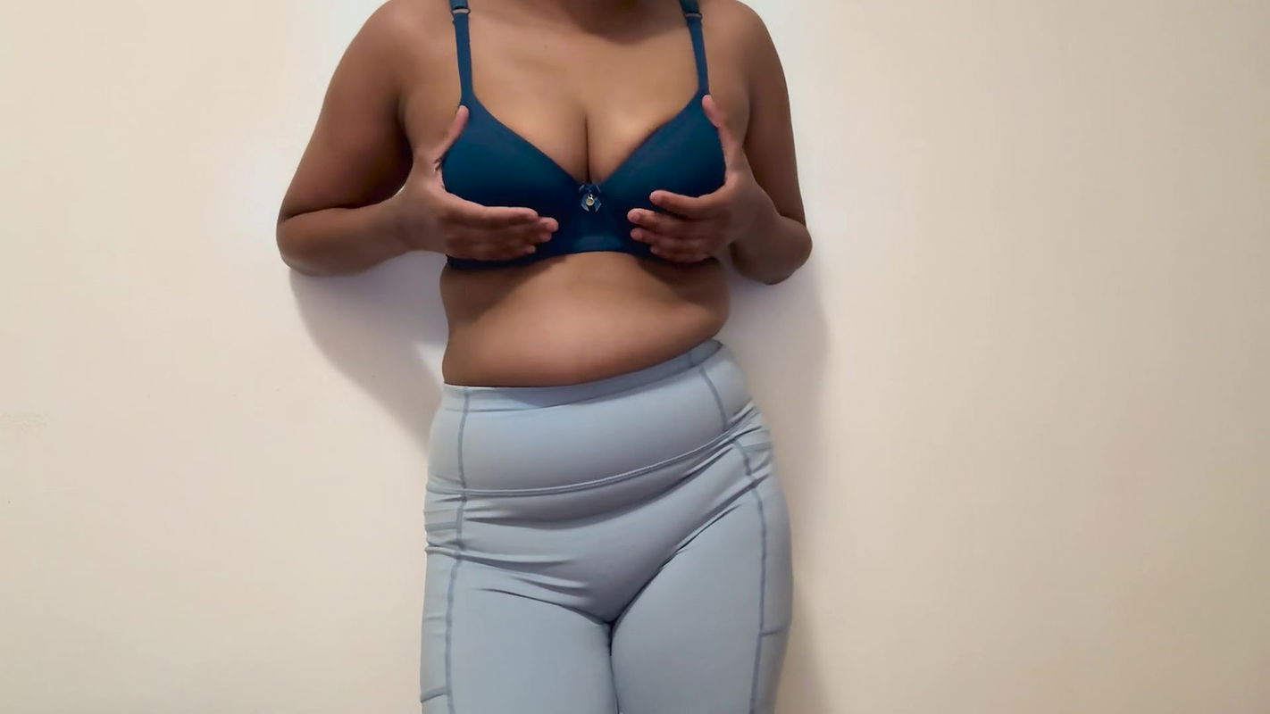 College indian baby girl after gym having fun undressing and showing off her anal