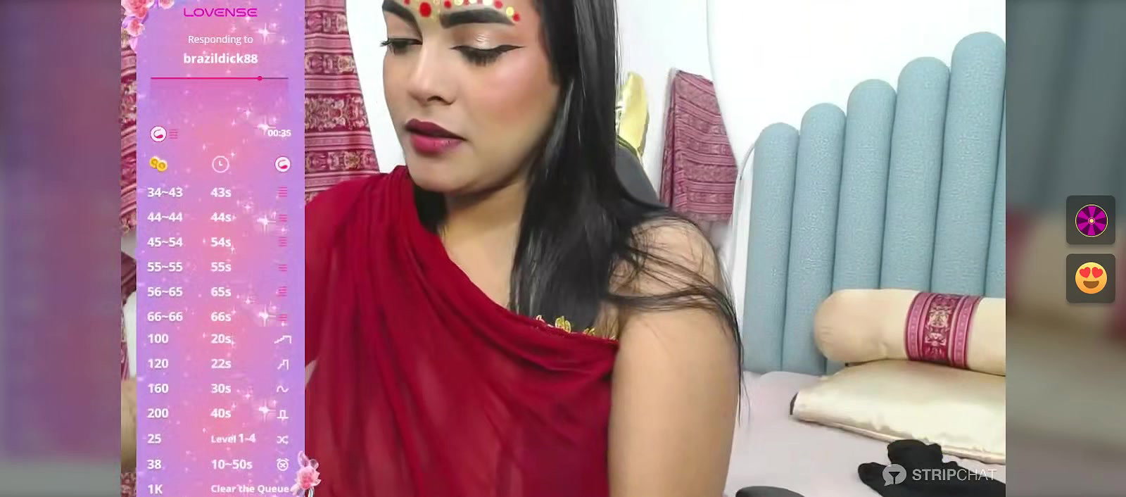 Desi Wife in Red Saree showing her boobs and fingering her pussy2