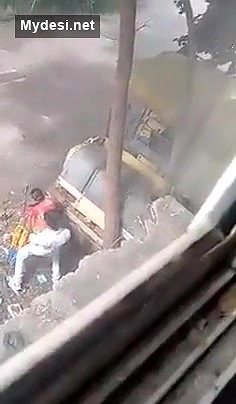 Aunty in saree Outdoor Quikie