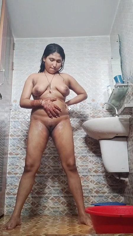 Desi cute girl bathing fully nude 22