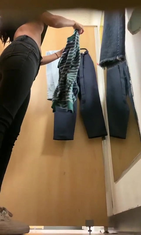 Cute babe capture hidden in changing room dressing change 22