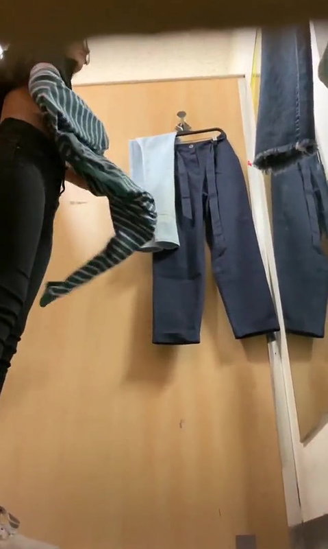 Cute babe capture hidden in changing room dressing change 22