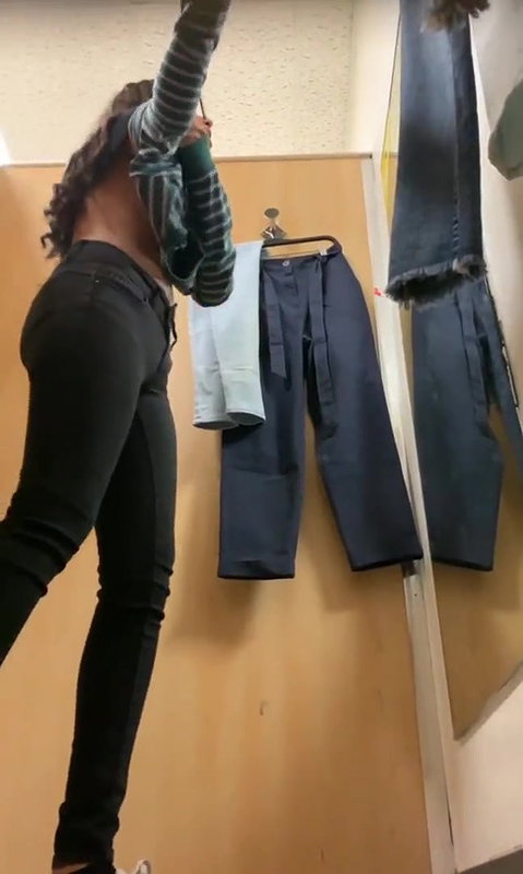 Cute babe capture hidden in changing room dressing change 22