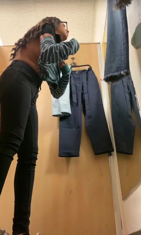 Cute babe capture hidden in changing room dressing change 22