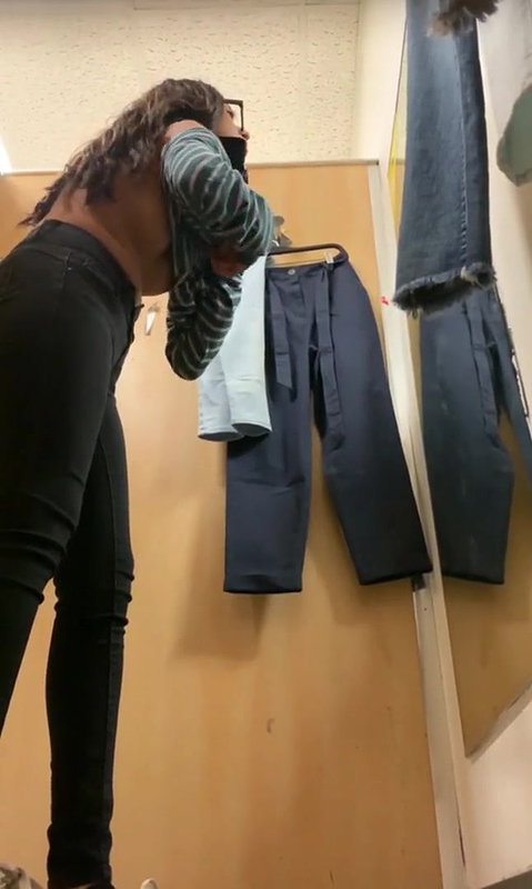 Cute babe capture hidden in changing room dressing change 22