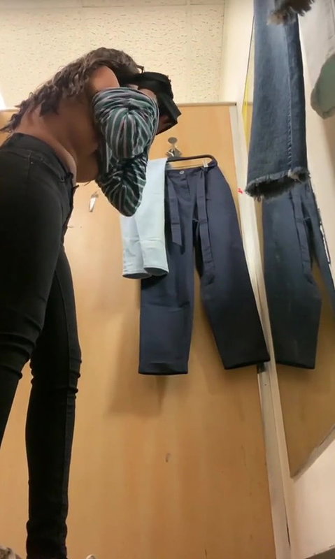 Cute babe capture hidden in changing room dressing change 22