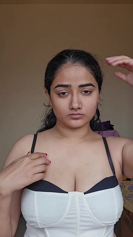 busty bengali girl huge tits in white sexy costume 22