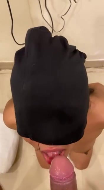 Desi blind folded slave girlfriend sucking big dick 22